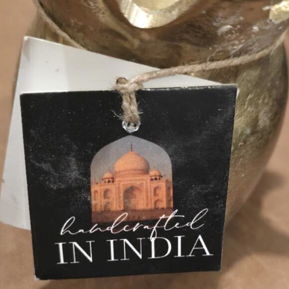 Maisey Mae Gold Skull with Crown Candle Holders – 2 Piece Set – New - Picture 2 of 2